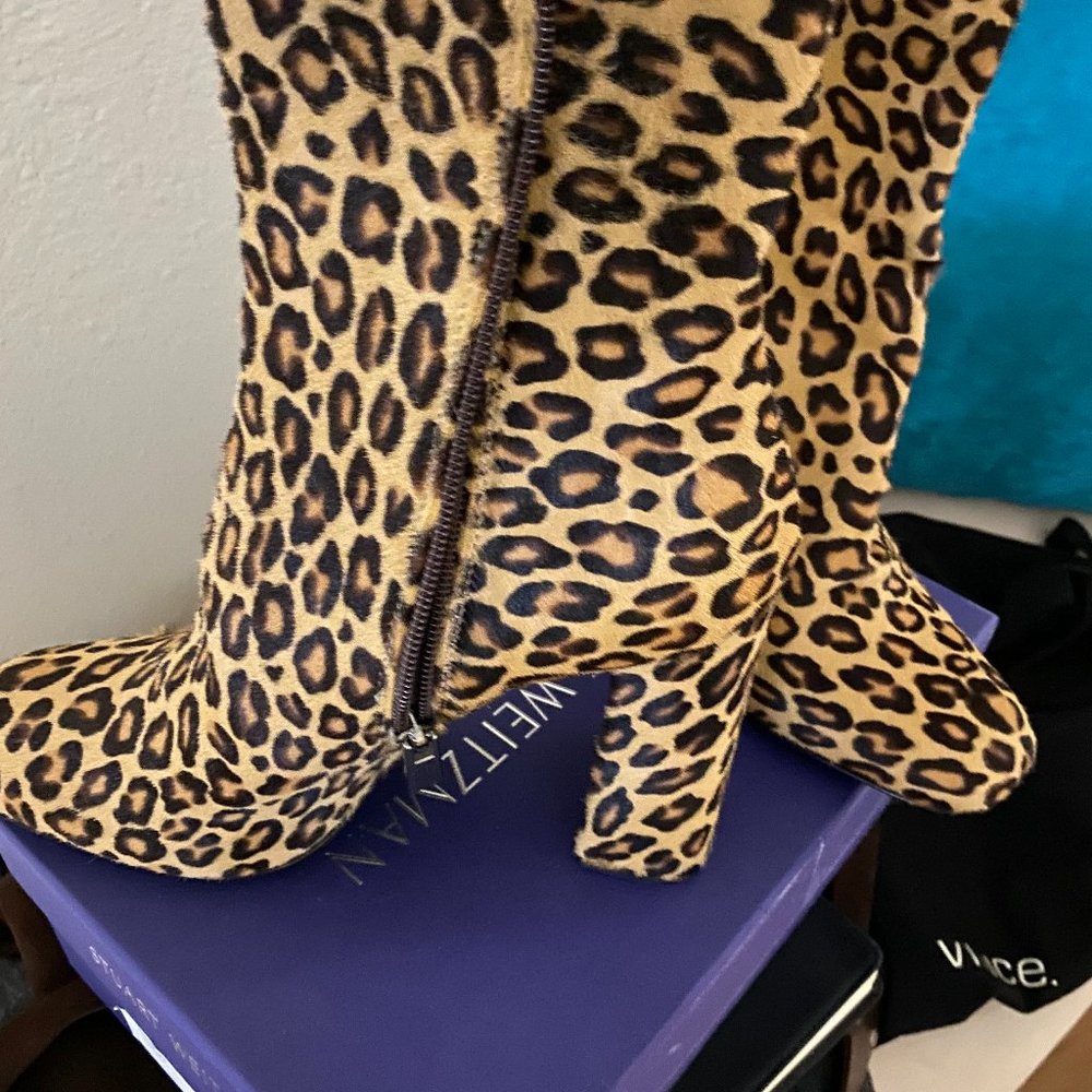 Barneys New York Animal Print Boots